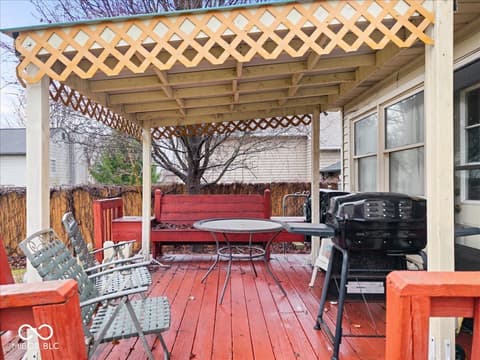 Outdoor living area at 881 Westridge North Drive, Noblesville, IN