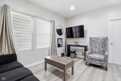 Living room at 1435 S Illinois Street, Indianapolis, IN