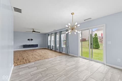 Living room at 5307 Misthaven Lane, Greenwood, IN