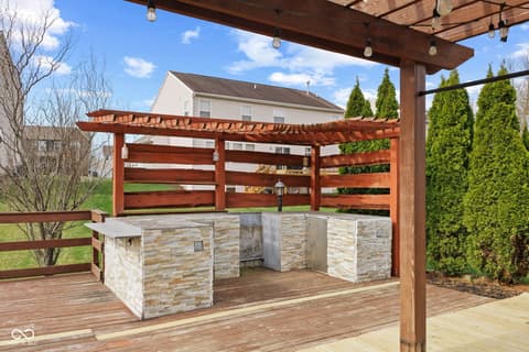 Outdoor living area at 5307 Misthaven Lane, Greenwood, IN