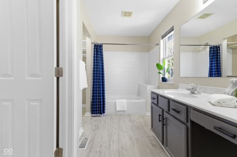 Primary bathroom at 2906 Brooks Bend Drive, Carmel, IN