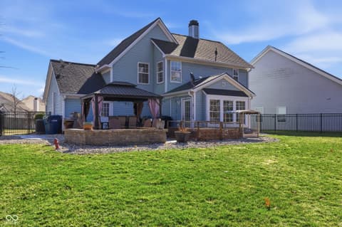 Backyard at 2906 Brooks Bend Drive, Carmel, IN