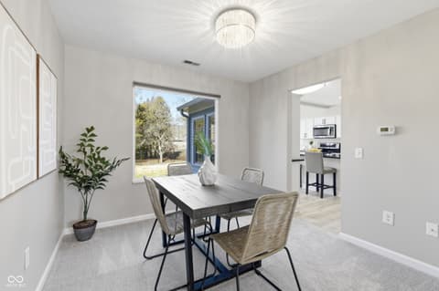Dining room at 2906 Brooks Bend Drive, Carmel, IN