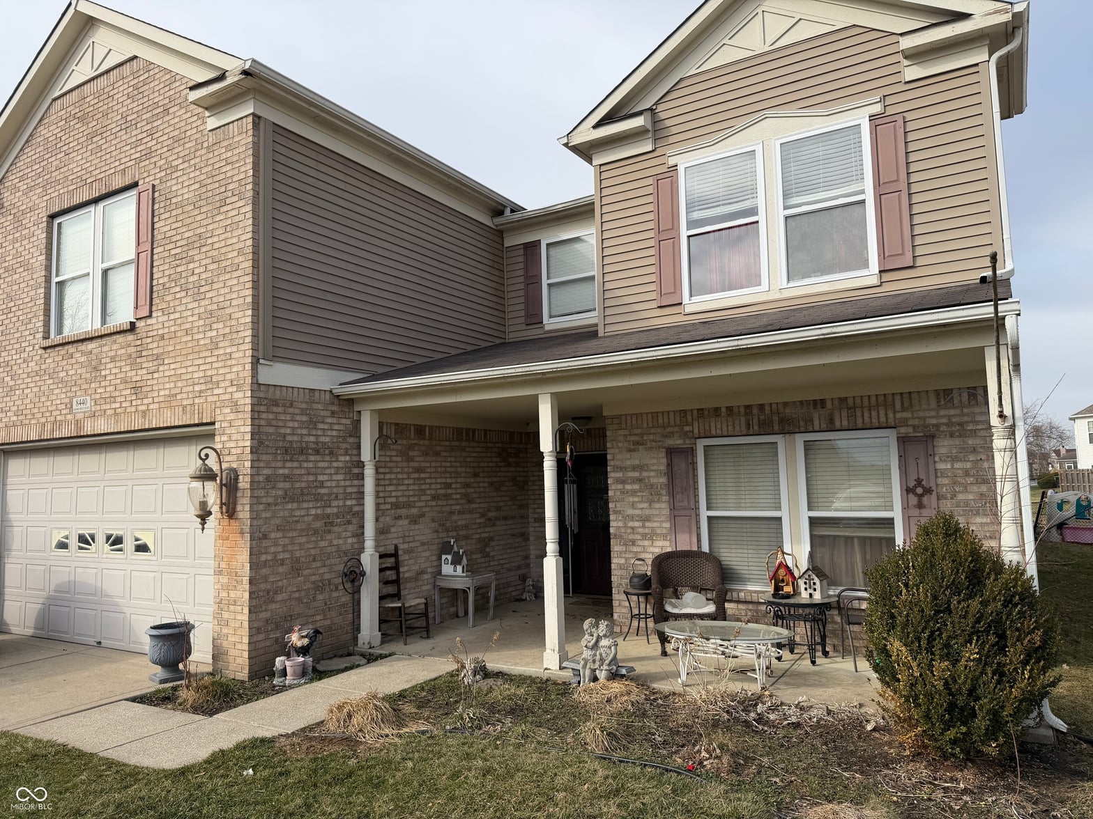 Front exterior at 8440 Adams Mills Place, Camby, IN