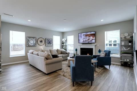 Living room at 3862 Saddle Club South Parkway, Bargersville, IN
