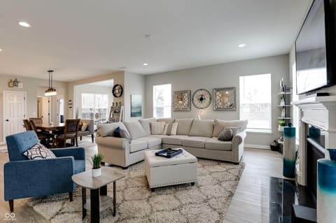 Living room at 3862 Saddle Club South Parkway, Bargersville, IN