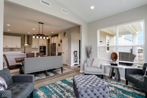 Living room at 3862 Saddle Club South Parkway, Bargersville, IN