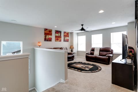 Living room at 3862 Saddle Club South Parkway, Bargersville, IN