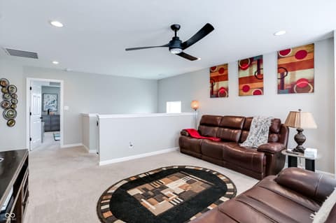 Living room at 3862 Saddle Club South Parkway, Bargersville, IN