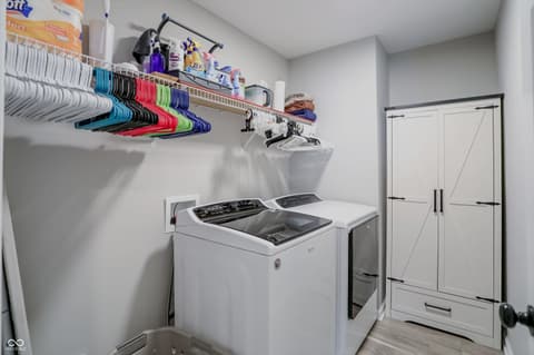 Laundry room at 3862 Saddle Club South Parkway, Bargersville, IN