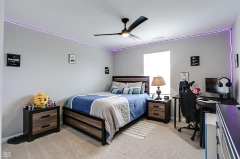 Bedroom at 3862 Saddle Club South Parkway, Bargersville, IN