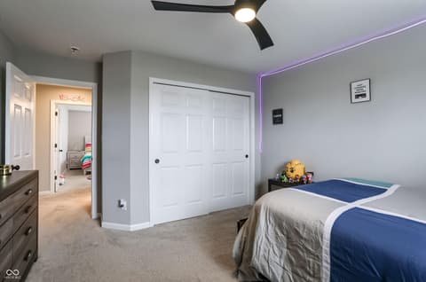 Bedroom at 3862 Saddle Club South Parkway, Bargersville, IN