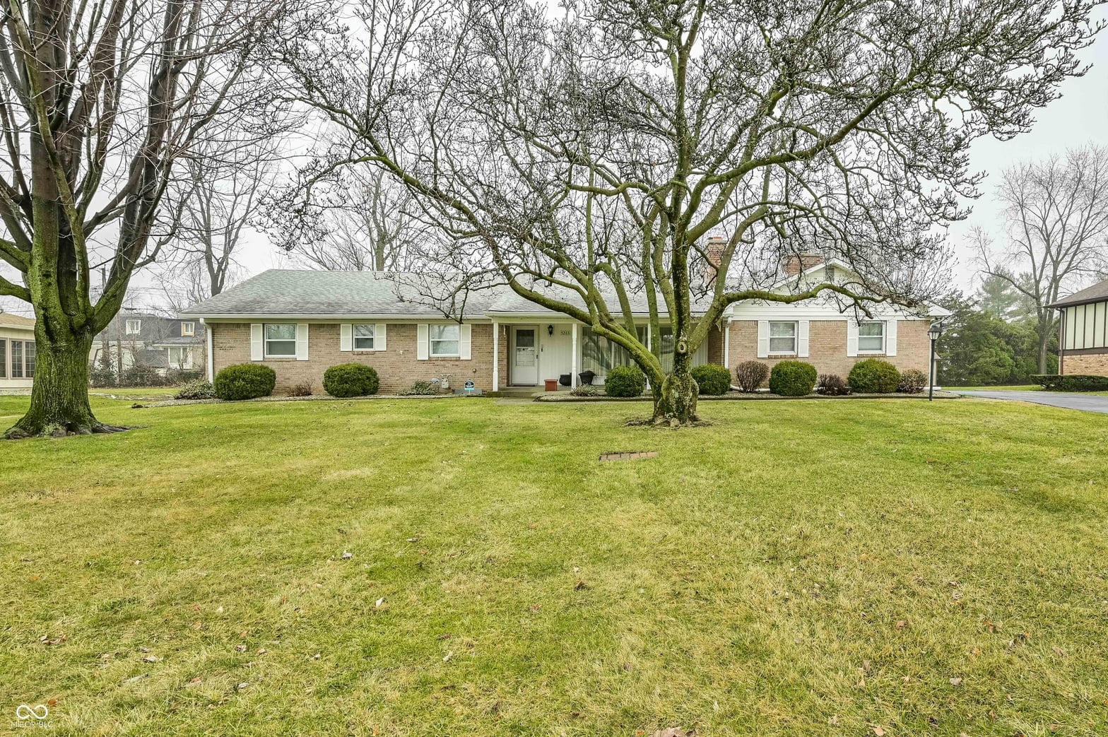 Front exterior at 5263 Hawthorne Drive, Indianapolis, IN