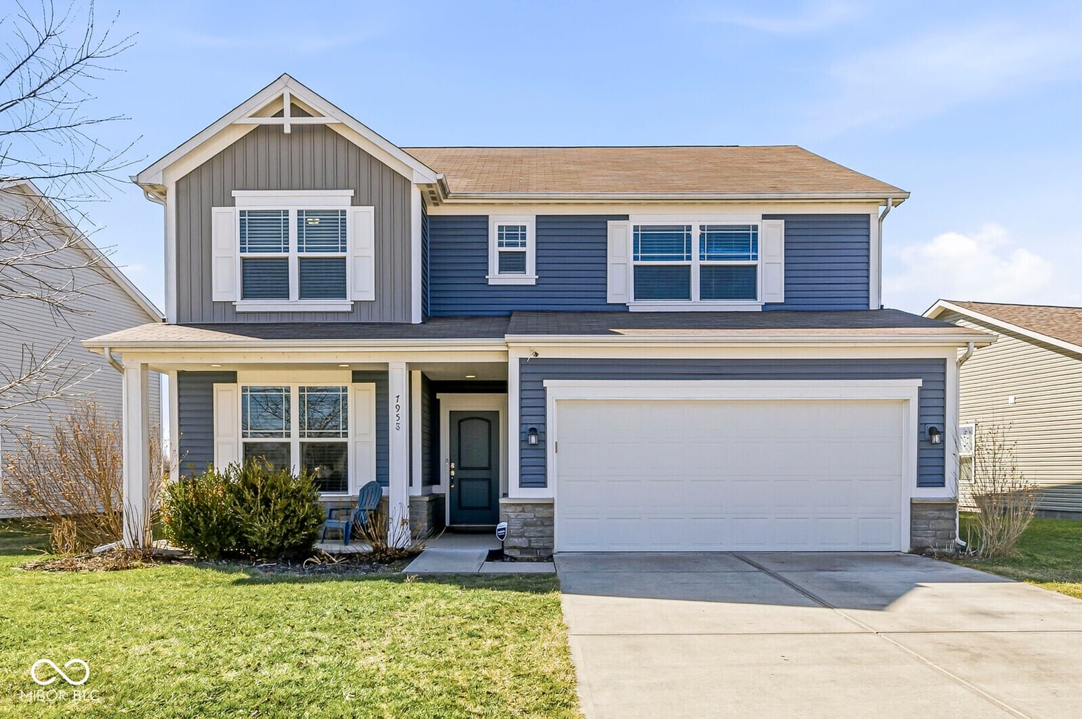 Front exterior at 7958 Apalachee Drive, Indianapolis, IN