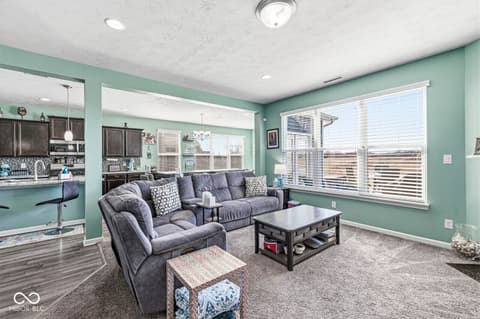 Living room at 7958 Apalachee Drive, Indianapolis, IN