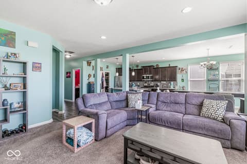 Living room at 7958 Apalachee Drive, Indianapolis, IN