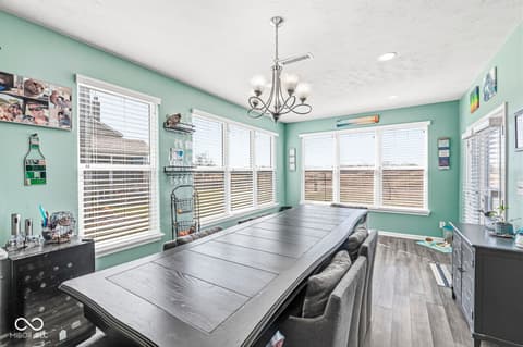 Dining room at 7958 Apalachee Drive, Indianapolis, IN