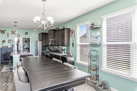 Dining room at 7958 Apalachee Drive, Indianapolis, IN