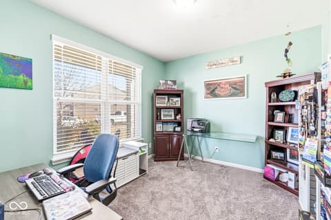 Home office at 7958 Apalachee Drive, Indianapolis, IN