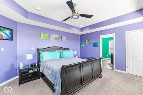 Primary bedroom at 7958 Apalachee Drive, Indianapolis, IN