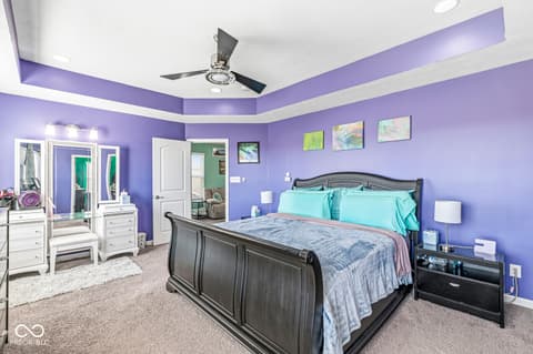 Primary bedroom at 7958 Apalachee Drive, Indianapolis, IN