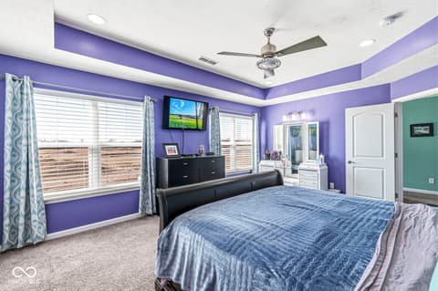 Primary bedroom at 7958 Apalachee Drive, Indianapolis, IN
