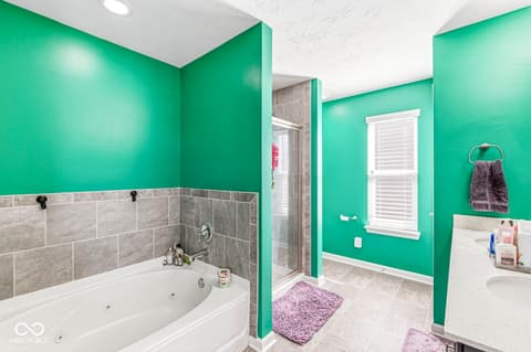 Primary bathroom at 7958 Apalachee Drive, Indianapolis, IN