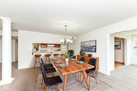 Dining room at 5034 Allisonville Road, Indianapolis, IN