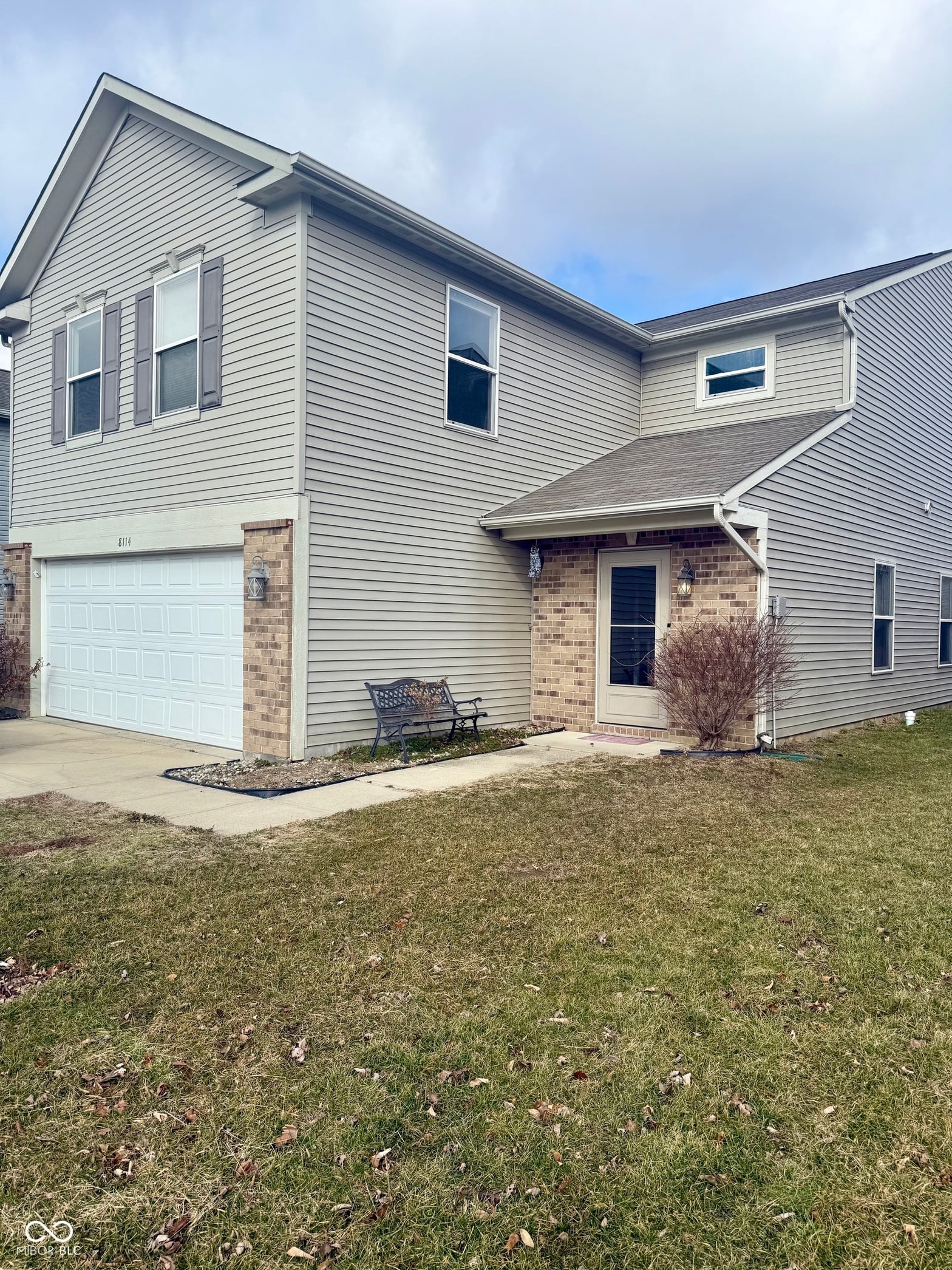 Front exterior at 8114 Fisher Bend Drive, Indianapolis, IN