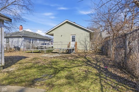 Backyard at 1633 Finley Avenue, Indianapolis, IN