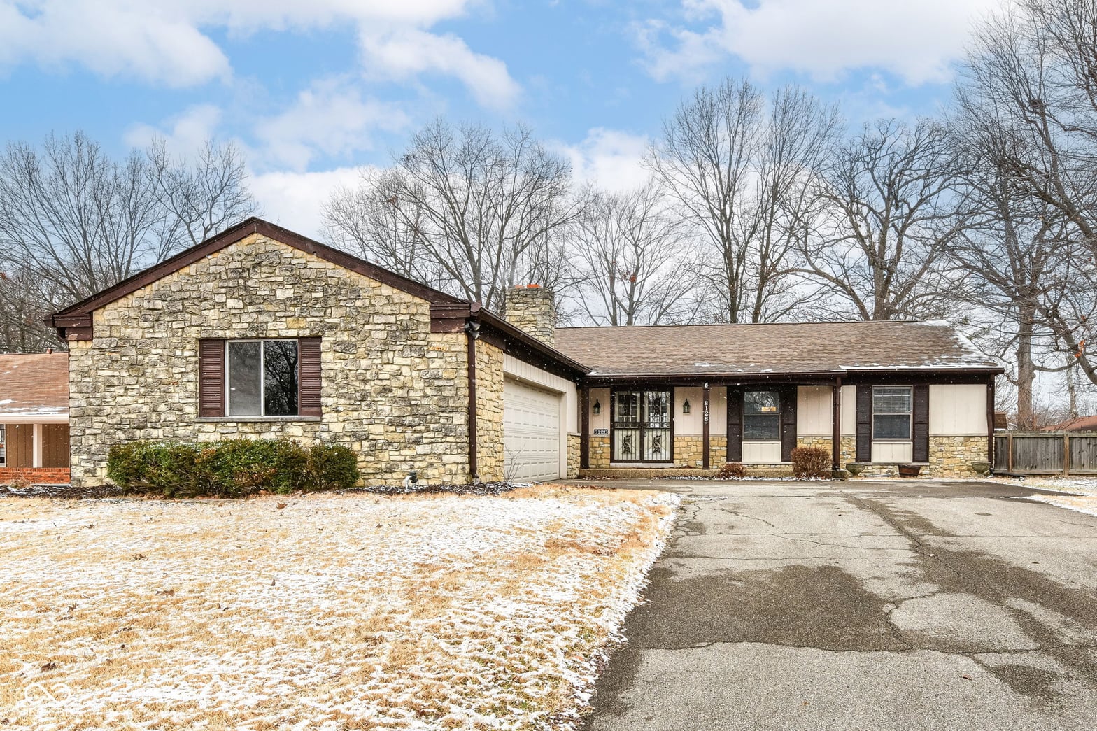 Front exterior at 8128 Forsythia Court, Indianapolis, IN