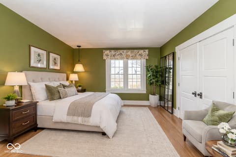 Primary bedroom at 373 E Burgess Avenue, Indianapolis, IN