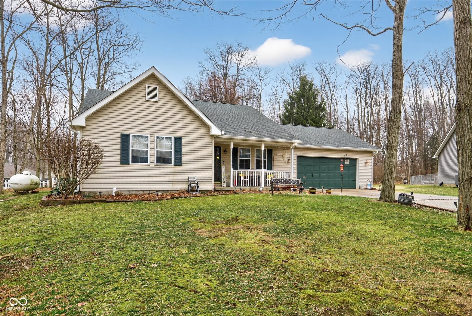 Front exterior at 459 Jefferson Valley, Coatesville, IN