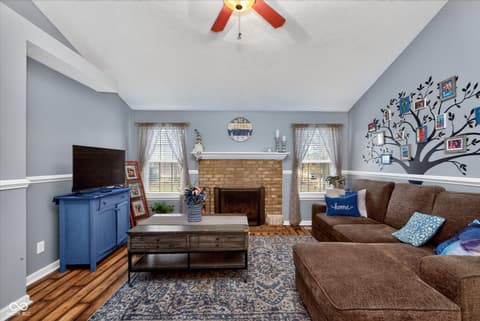 Living room at 459 Jefferson Valley, Coatesville, IN