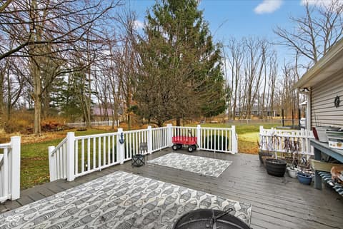 Outdoor living area at 459 Jefferson Valley, Coatesville, IN