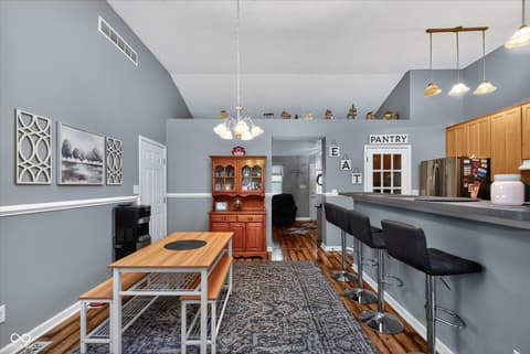 Dining room at 459 Jefferson Valley, Coatesville, IN