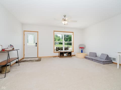 Living room at 9330 S State Road 243, Cloverdale, IN