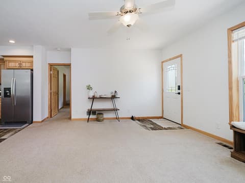 Living room at 9330 S State Road 243, Cloverdale, IN