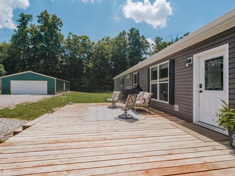 Outdoor living area at 9330 S State Road 243, Cloverdale, IN