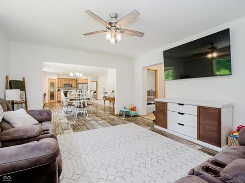 Family room at 9330 S State Road 243, Cloverdale, IN