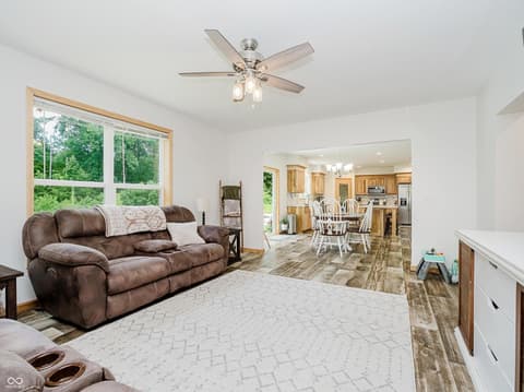 Family room at 9330 S State Road 243, Cloverdale, IN