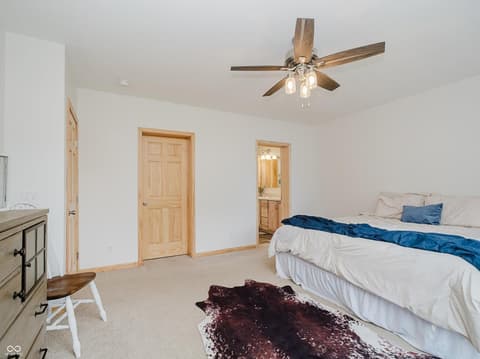 Primary bedroom at 9330 S State Road 243, Cloverdale, IN