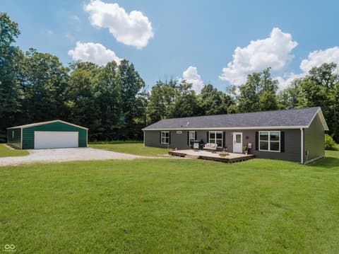 Front exterior at 9330 S State Road 243, Cloverdale, IN