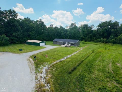 Aerial view at 9330 S State Road 243, Cloverdale, IN