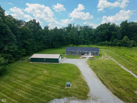Aerial view at 9330 S State Road 243, Cloverdale, IN