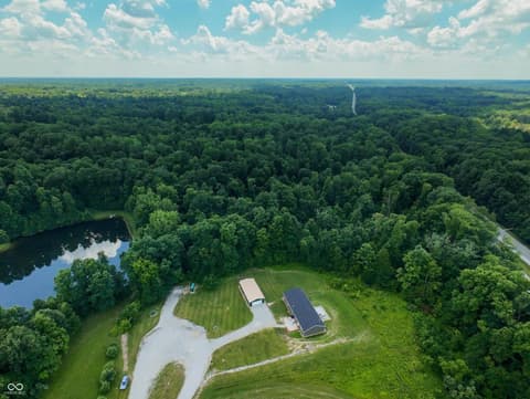 Aerial view at 9330 S State Road 243, Cloverdale, IN