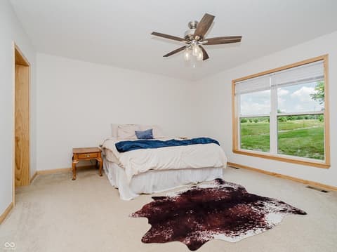 Primary bedroom at 9330 S State Road 243, Cloverdale, IN