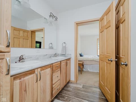 Primary bathroom at 9330 S State Road 243, Cloverdale, IN
