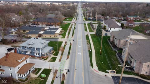 Aerial view at 320 Elmead Court, Greenwood, IN