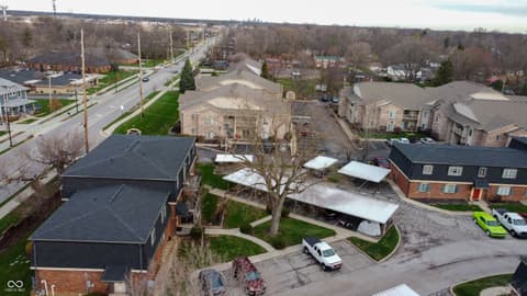 Aerial view at 320 Elmead Court, Greenwood, IN